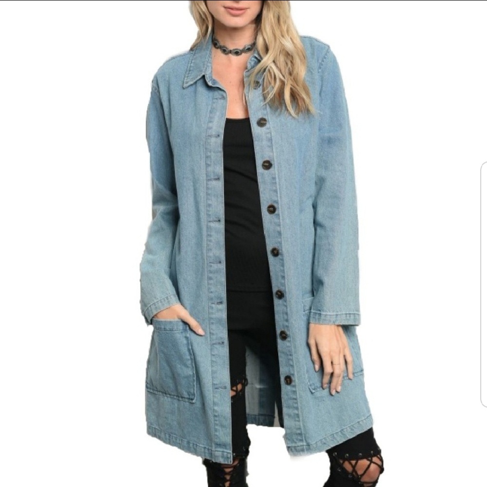 🔴SOLD🔴Longline Denim Jacket